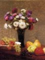 thumbnail Asters and Fruit on a Table