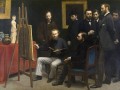 thumbnail A Studio at Les Batignolles (Manet and his friends)