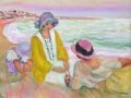 thumbnail Trois jeunes filles à la plage