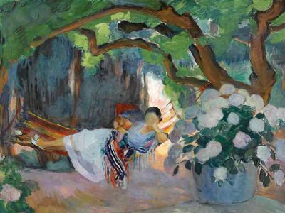 puzzle model Young Lady in the Hammock