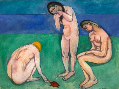 puzzle model Baigneuses avec une tortue
