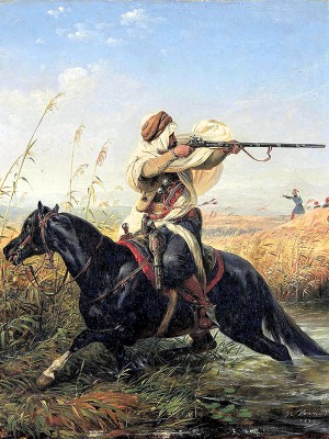 puzzle model Arab Horseman