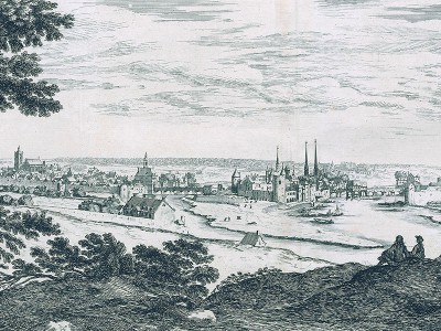 puzzle model Profile of the City of Melun