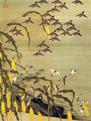 puzzle model Autumn Millet and Sparrows