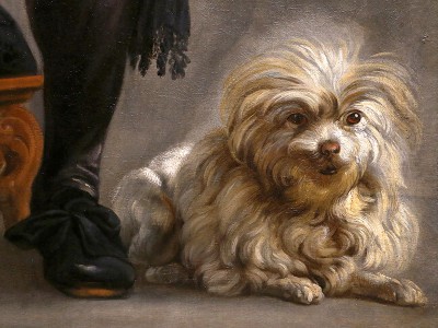 puzzle model Portrait of G. van Surpele. Detail, the Puppy