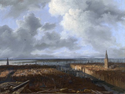 puzzle model A Panoramic View of Amsterdam looking towards the IJ