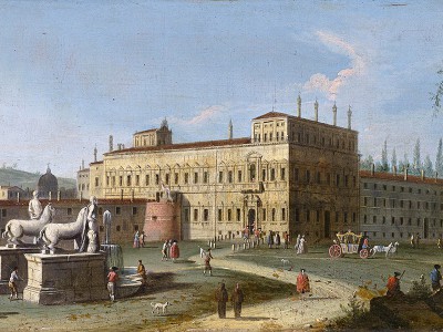 puzzle model View on the Quirinal Palace, Rome
