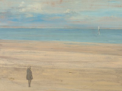 puzzle model Harmony in blue and silver: Trouville (Gustave Courbet on the beach)