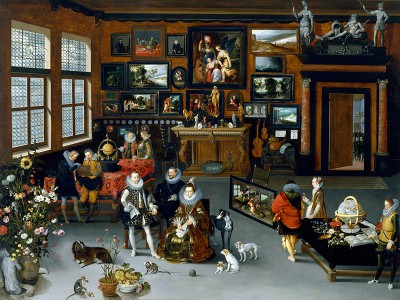 puzzle model The Archdukes Albert and Isabella Visiting a Collector's Cabinet
