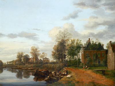 puzzle model Country House on the Vliet near Delft