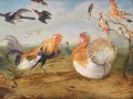 thumbnail Landscape with a Rooster and Turkey Squabbling, and Other Poultry