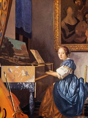 puzzle model Lady Seated at a Virginal