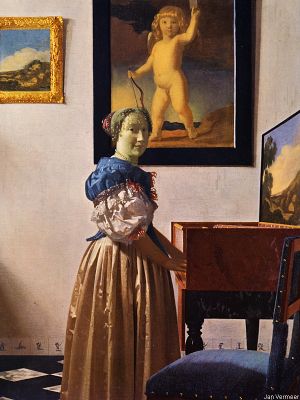 puzzle model Lady Standing at a Virginal