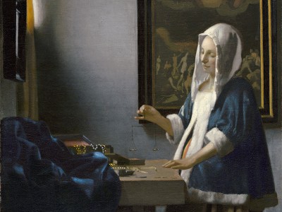 puzzle model Woman Holding a Balance