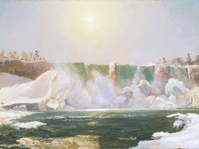 puzzle model Niagara Falls in Winter