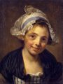 thumbnail Head of a Young Girl in a Bonnet