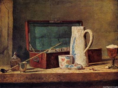 puzzle model Pipes and Drinking Pitcher, also known as The Smoking Salon