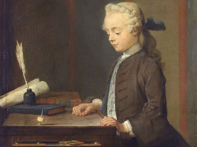 puzzle model Boy with a Spinning-Top