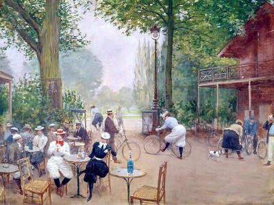 puzzle model Le 'Chalet du Cycle' in the Bois de Boulogne