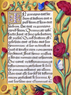 puzzle model Book of hours of Anne of Brittany, "In principio erat Verbum...(miniature)