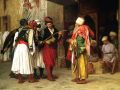 thumbnail Albanian bashi-bazouks buying weapons from a merchant in Cairo