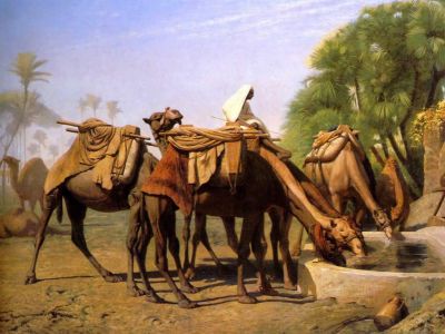 puzzle model Camels at a Watering Trough