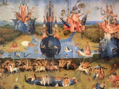 puzzle model The Garden Of Delights (top central panel)