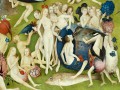 thumbnail The Garden of Earthly Delights, central panel - Detail duck feeding man (lower left side)