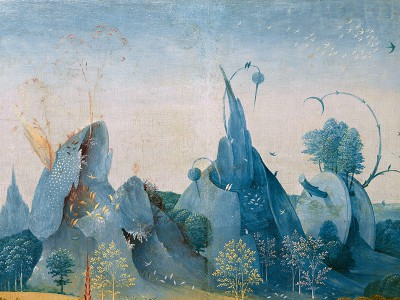 puzzle model Le Jardin des délices (haut du panneau gauche)