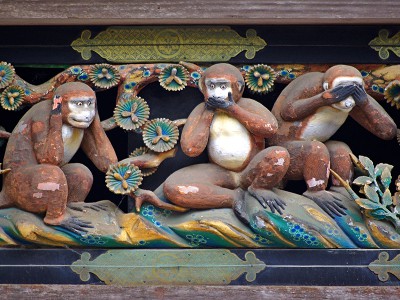 puzzle model Three wise monkeys