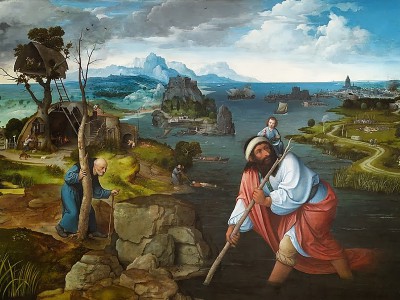 puzzle model Paysage avec saint Chrisophe