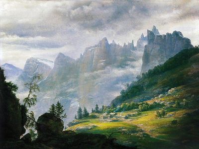 puzzle model Trolltindene Mountain Range