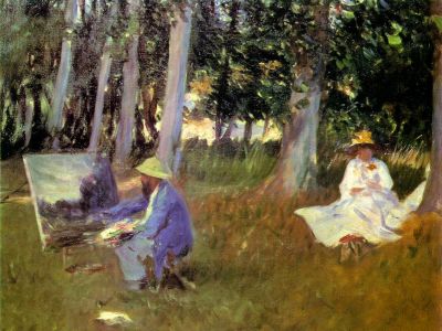 puzzle model Claude Monet Painting by the Edge of a Wood