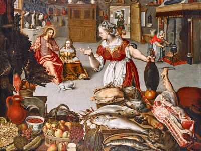 puzzle model Jesus in the house of Martha and Mary