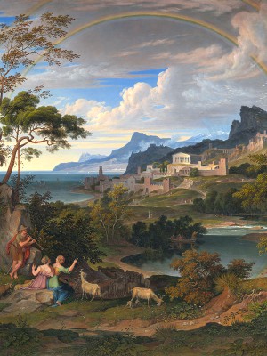 puzzle model Landscape with Rainbow