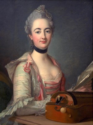 puzzle model Young lady with sheet music