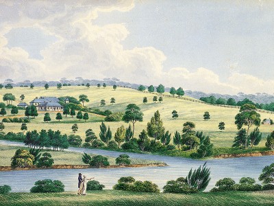 puzzle model Residence of John Macarthur Esq near Parramatta N.S.W