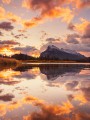 thumbnail Mountain reflection at sunset
