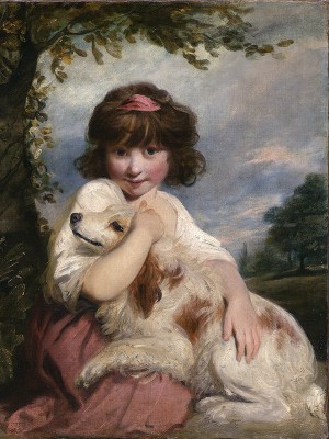 puzzle model A Young Girl and her Dog
