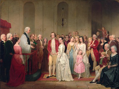 puzzle model The Marriage of Washington to Martha Custis