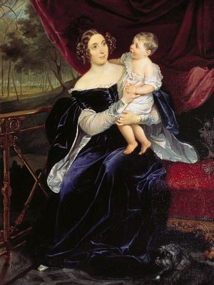 puzzle model Countess Orlova Davydova and Her Daughter
