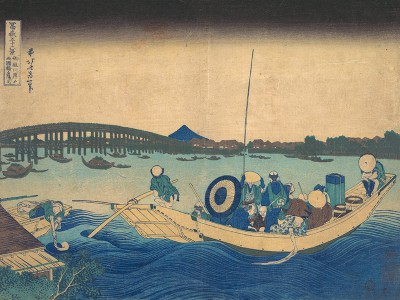 puzzle model Viewing the Sunset over Ryogoku Bridge