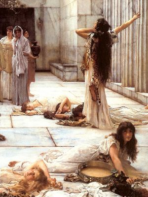 puzzle model The Women Of Amphissa (detail)
