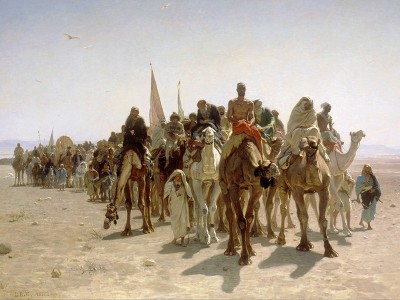 puzzle model Pilgrims Going to Mecca