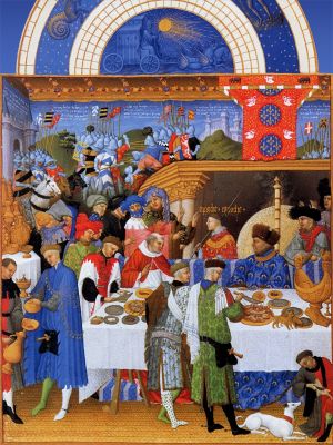 puzzle model Janvier (repas du duc de Berry avec ses proches)