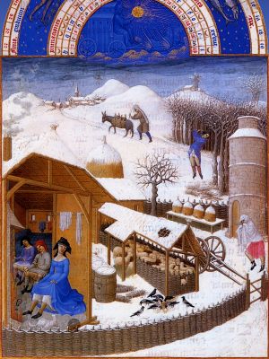 puzzle model February (A Farm with Sheep Pen)