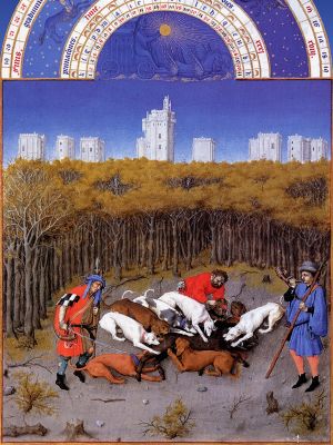 puzzle model Décembre (Scène de vénerie. Château de Vincennes)
