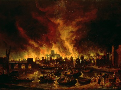 puzzle model Le Grand incendie de Londres en 1666