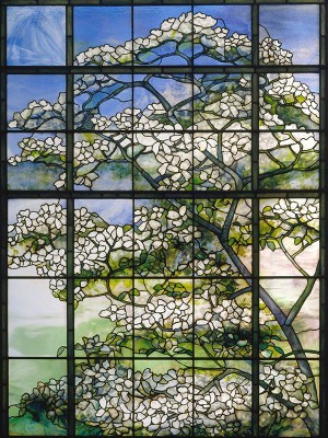 puzzle model Stained Glass Window : Dogwood