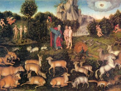puzzle model Adam And Eve In Eden